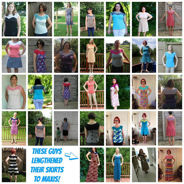 The Comino Cap dress and top sewing pattern (for teens and women)- PDF