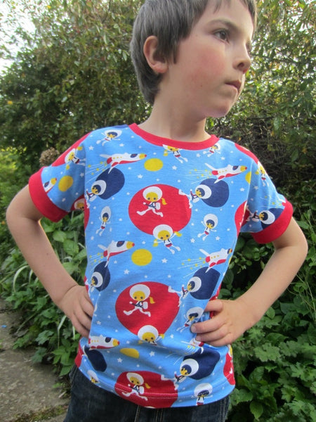 Dolman t-shirt unisex pattern 18m/2T, 3T/4T, 5Y/6Y, 7Y/8Y - PDF