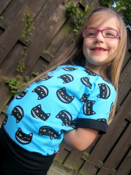 Dolman t-shirt unisex pattern 18m/2T, 3T/4T, 5Y/6Y, 7Y/8Y - PDF